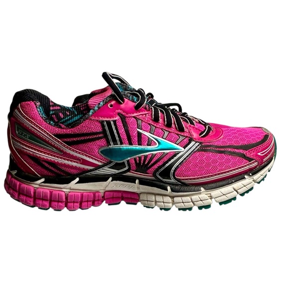 Brooks Adrenaline GTS 14 Womens Size 5.5 Pink Running Shoes Sneakers - Picture 1 of 11